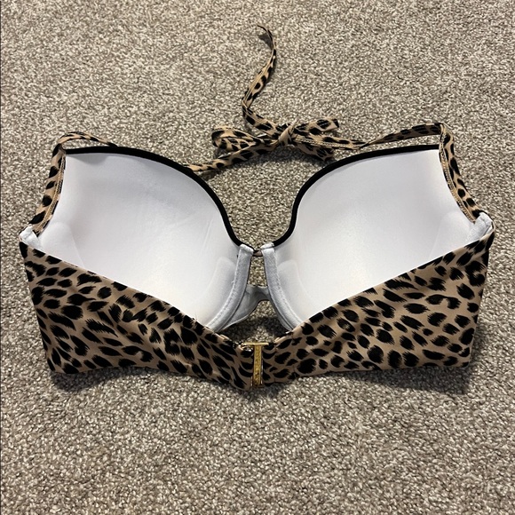 Victorias Secret Leopard Print Push-Up Swim Suit Top - Picture 3 of 9